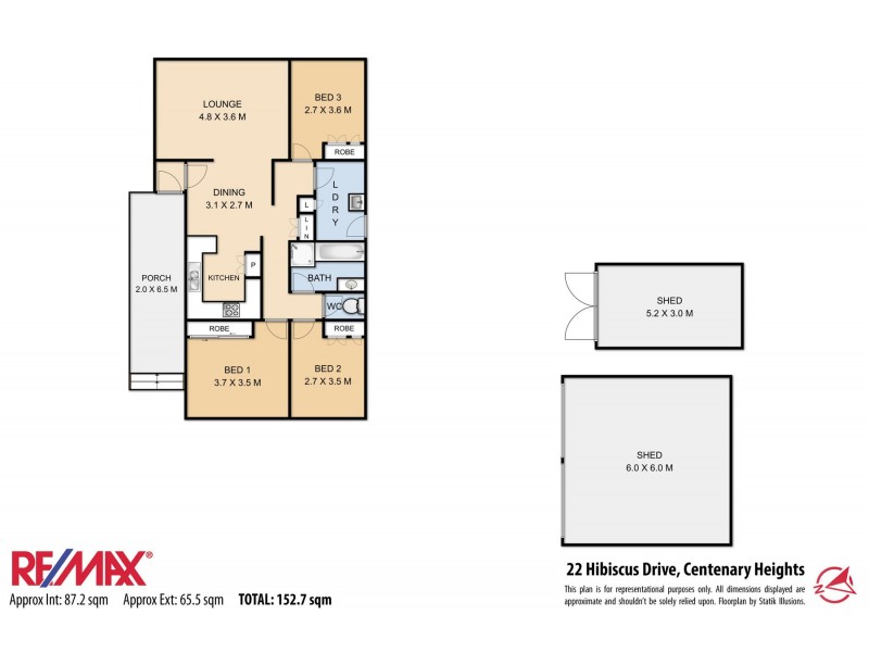 22 Hibiscus Drive, Centenary Heights QLD 4350 Floorplan