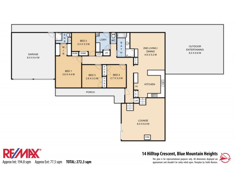 14 Hilltop Crescent, Blue Mountain Heights QLD 4350 Floorplan