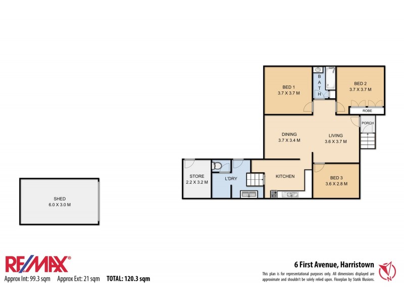6 First Avenue, Harristown QLD 4350 Floorplan