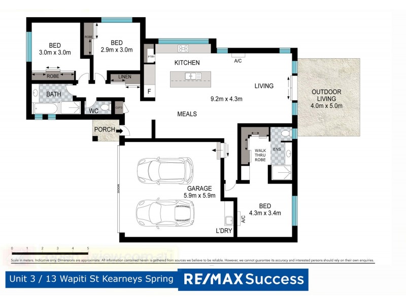 3/13 Wapiti Street, Kearneys Spring QLD 4350 Floorplan