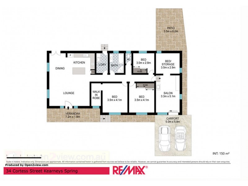 34 Cortess Street, Kearneys Spring QLD 4350 Floorplan