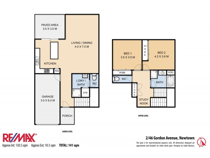 2/46 Gordon Avenue, Newtown QLD 4350 Floorplan