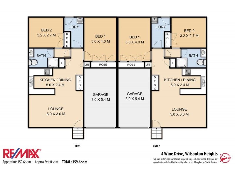 Unit 1 & 2, 4 Wine Drive, Wilsonton Heights QLD 4350 Floorplan