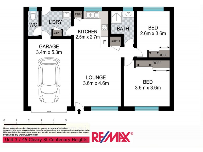 3/45 Cleary Street, Centenary Heights QLD 4350 Floorplan