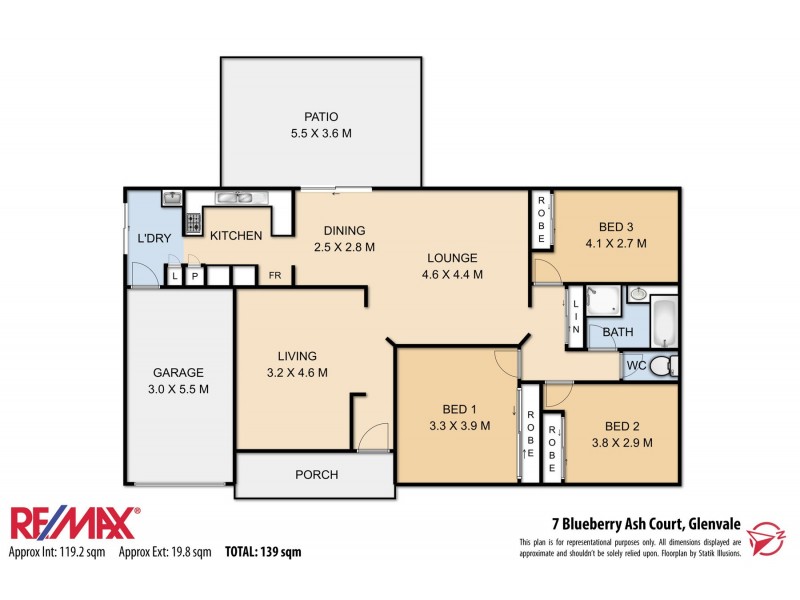 7 Blueberry Ash Court, Glenvale QLD 4350 Floorplan