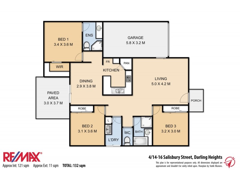 4/14-16 Salisbury Street, Darling Heights QLD 4350 Floorplan
