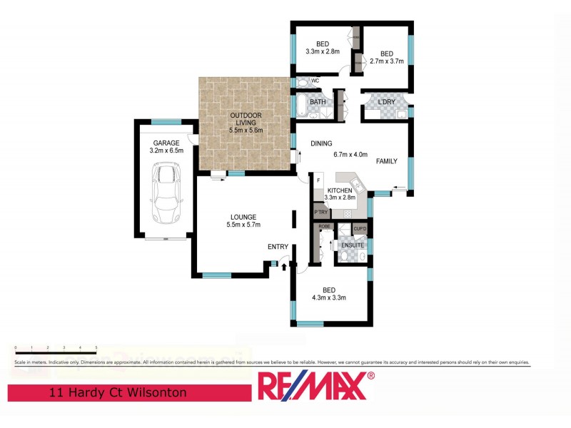 11 Hardy Court, Wilsonton Heights QLD 4350 Floorplan