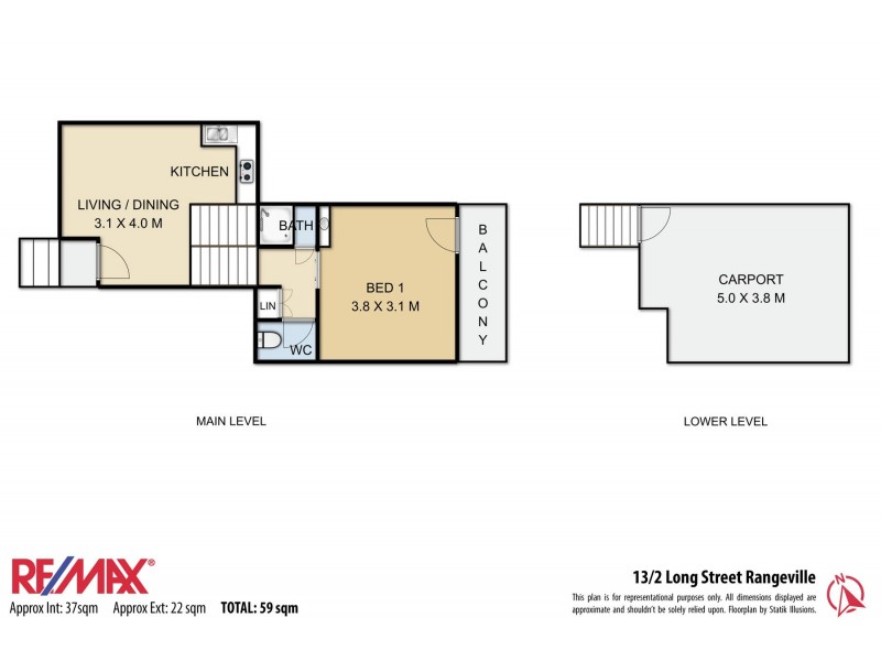13/2 Long Street, Rangeville QLD 4350 Floorplan