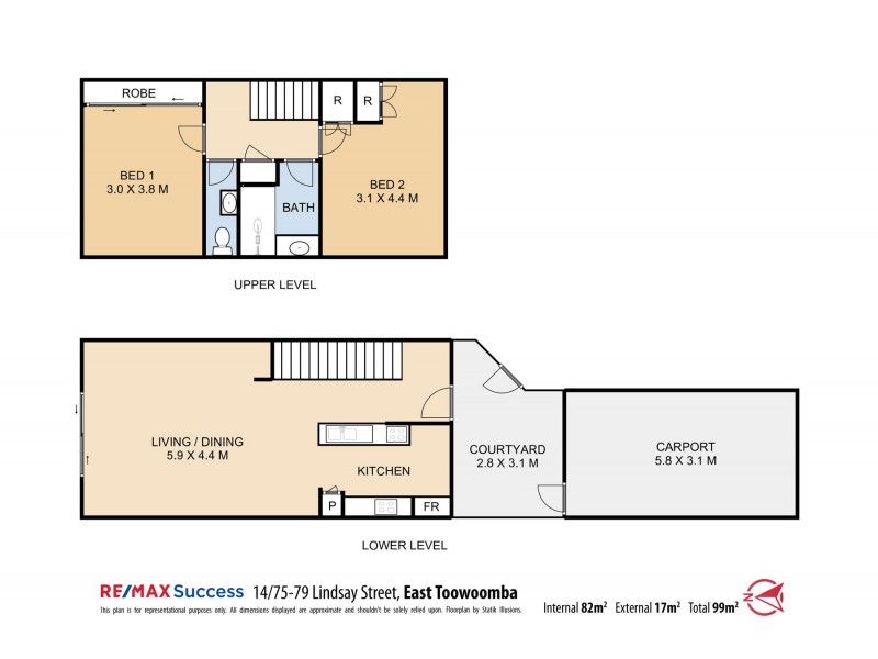 14/75-79 Lindsay Street, East Toowoomba QLD 4350 Floorplan