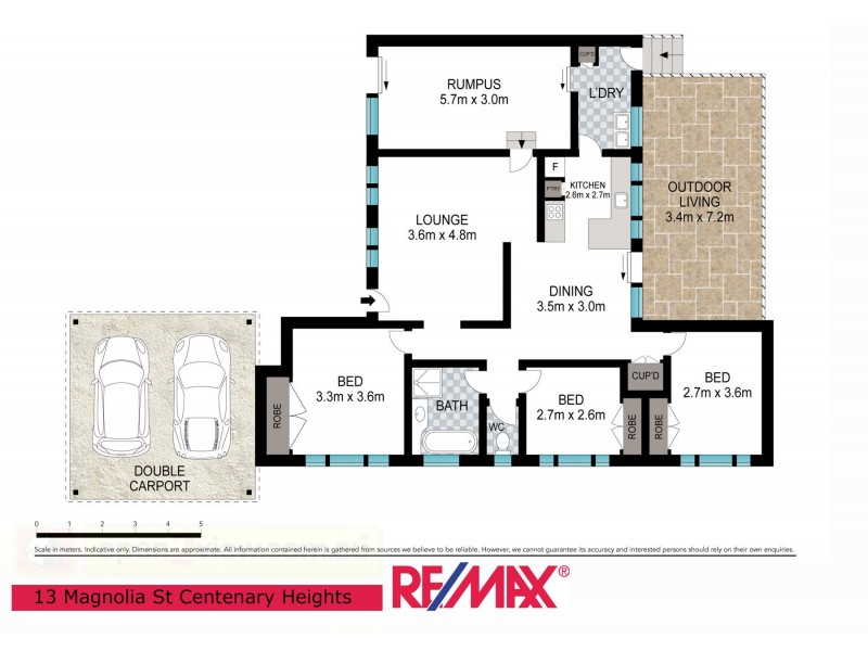 13 Magnolia Street, Centenary Heights QLD 4350 Floorplan