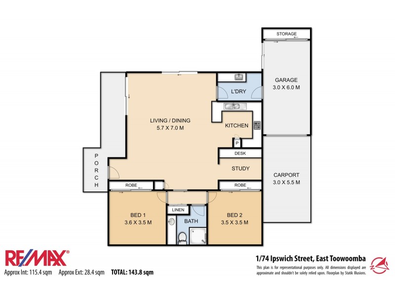 1/74 Ipswich Street, East Toowoomba QLD 4350 Floorplan