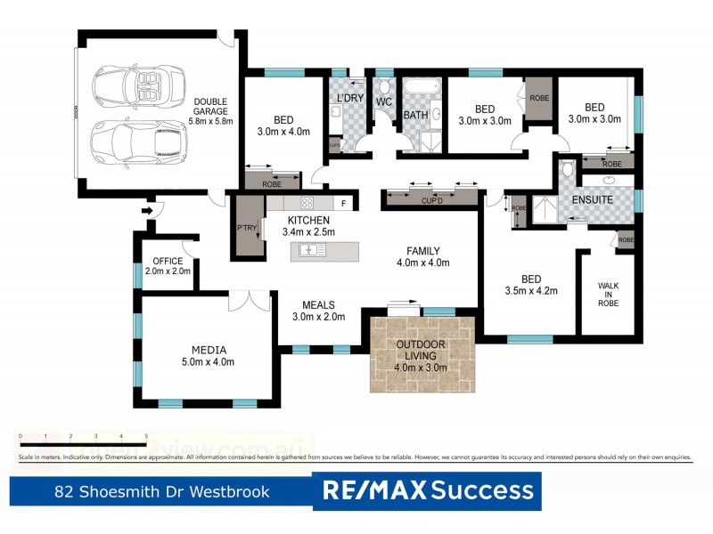 82 Shoesmith Road, Westbrook QLD 4350 Floorplan