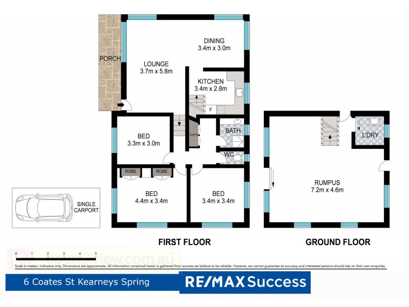 6 Coates Street, Kearneys Spring QLD 4350 Floorplan