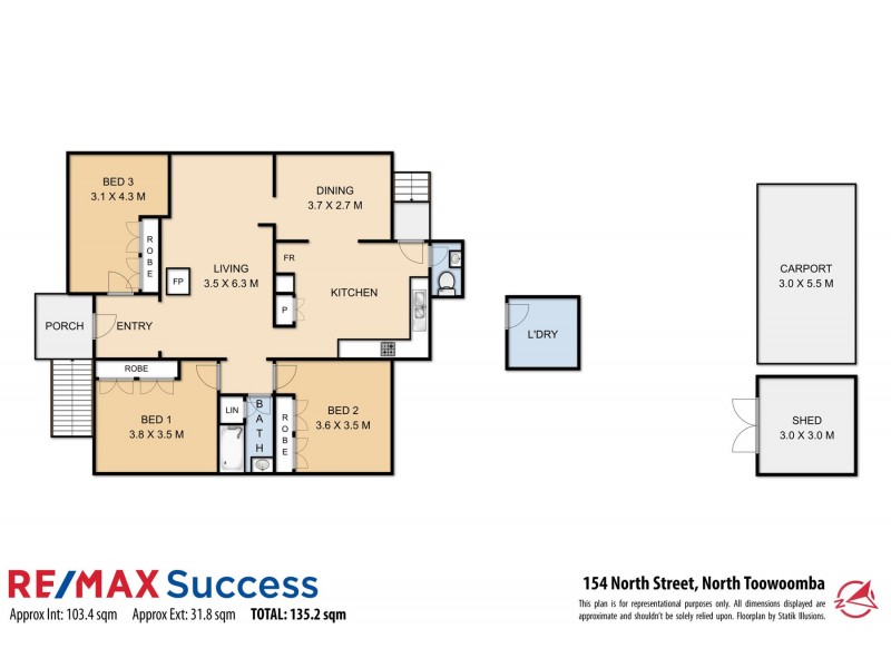 154 North Street, North Toowoomba QLD 4350 Floorplan
