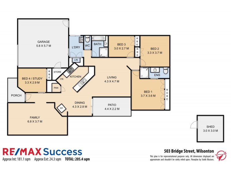 503 Bridge Street, Wilsonton QLD 4350 Floorplan
