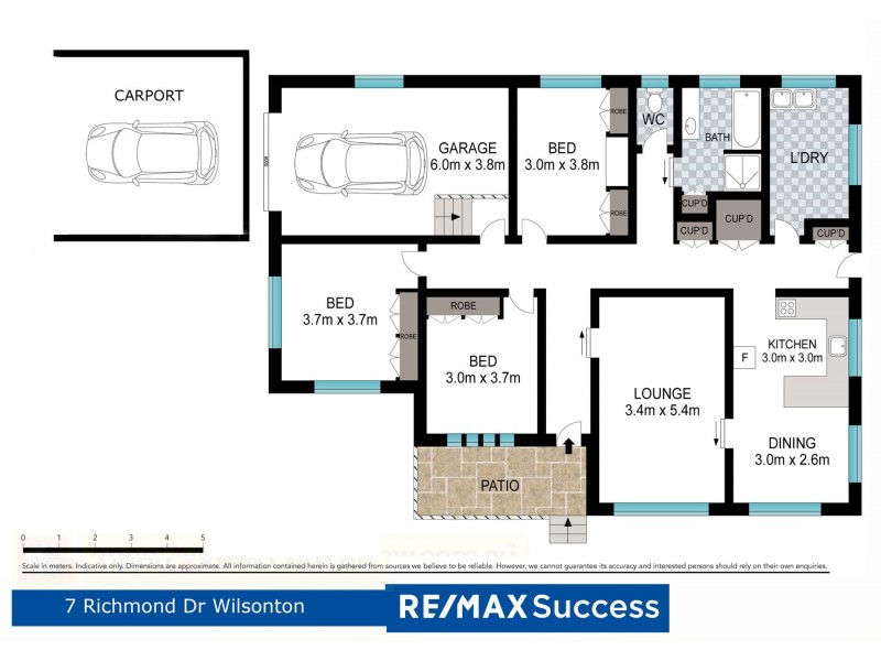 7 Richmond Drive, Wilsonton QLD 4350 Floorplan