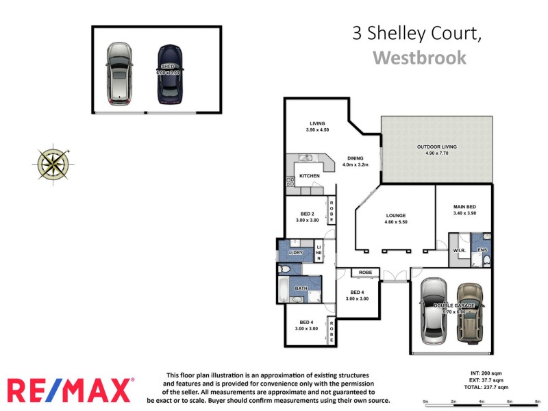 3 Shelley Court, Westbrook QLD 4350 Floorplan