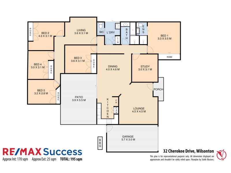 32 Cherokee Drive, Wilsonton QLD 4350 Floorplan