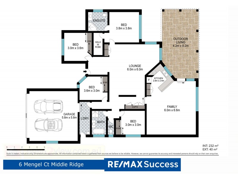 6 Mengel Court, Middle Ridge QLD 4350 Floorplan