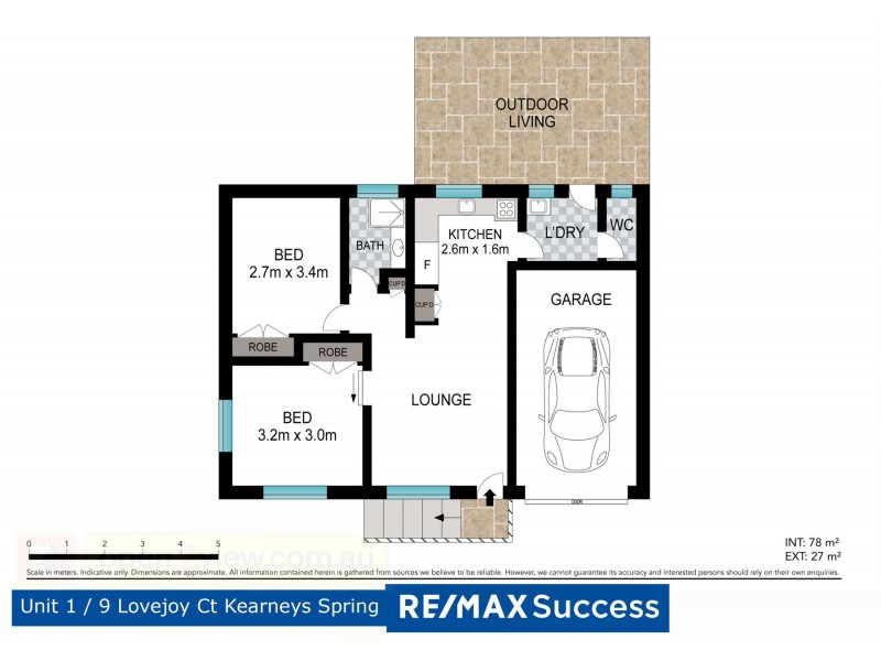 1/9 Lovejoy Court, Kearneys Spring QLD 4350 Floorplan