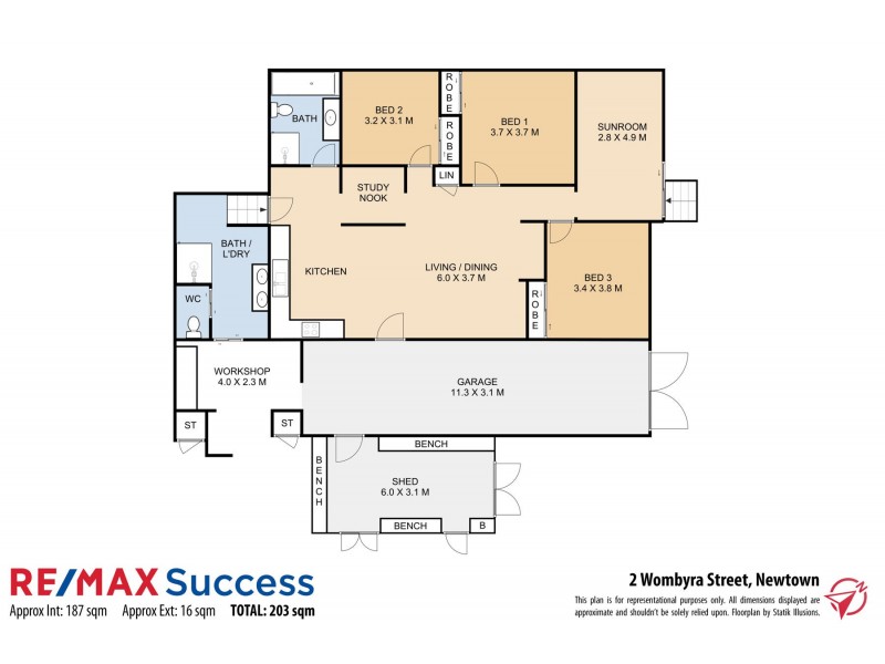 2 Wombyra Street, Newtown QLD 4350 Floorplan