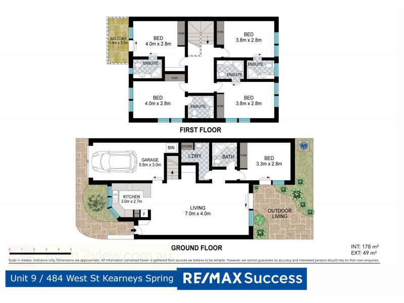 9/484 West Street, Kearneys Spring QLD 4350 Floorplan