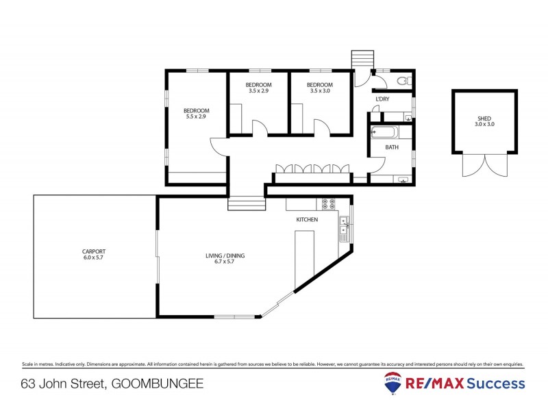 63 John Street, Goombungee QLD 4354 Floorplan