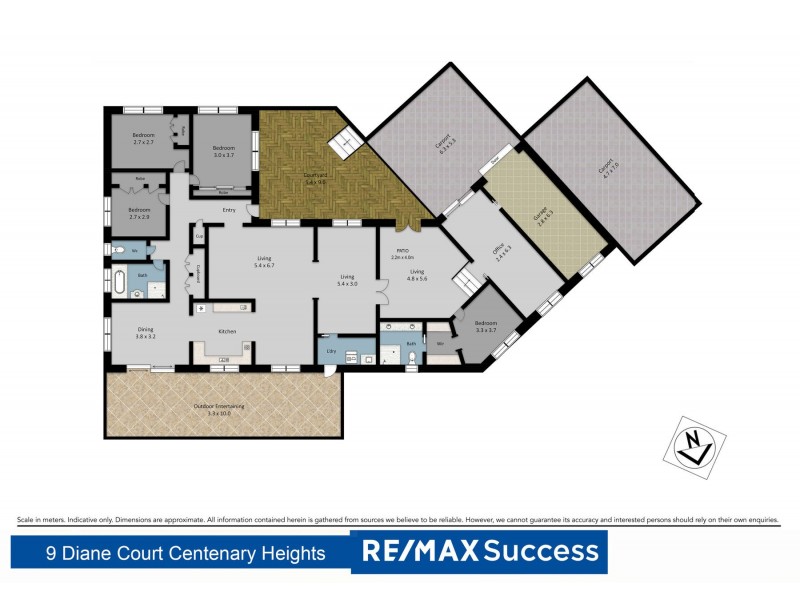 9 Diane Court, Centenary Heights QLD 4350 Floorplan