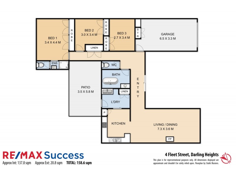 4 Fleet Street, Darling Heights QLD 4350 Floorplan