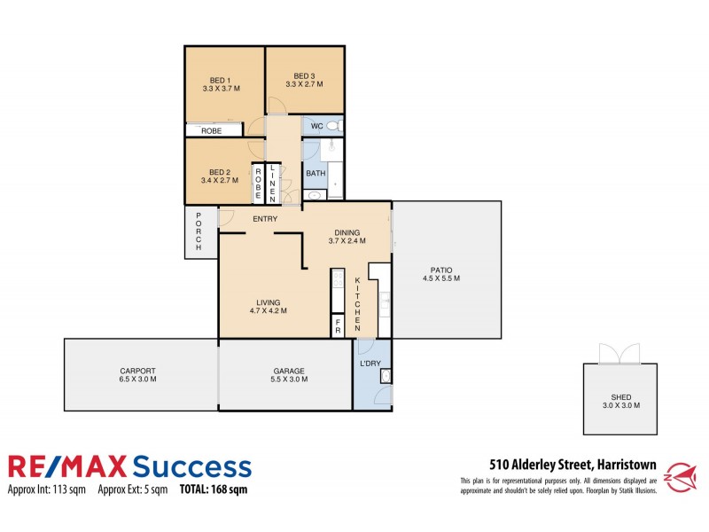 510 Alderley Street, Harristown QLD 4350 Floorplan