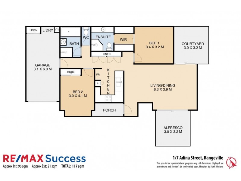 1/7 Adina Street, Rangeville QLD 4350 Floorplan