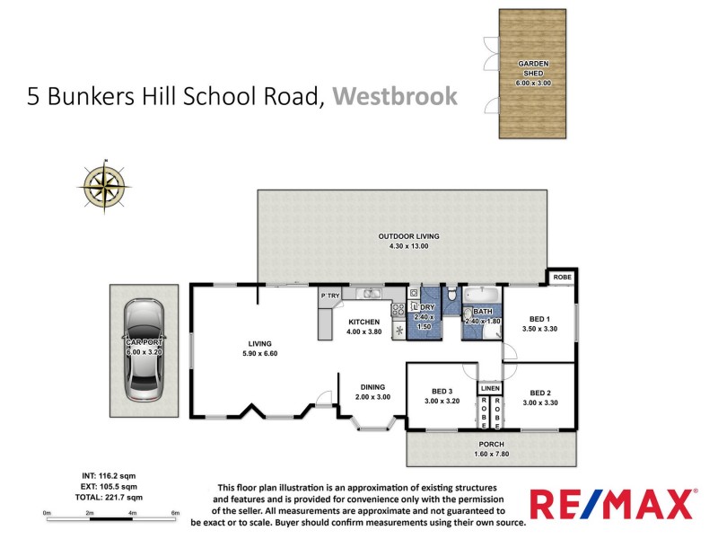 5 Bunkers Hill School Road, Westbrook QLD 4350 Floorplan
