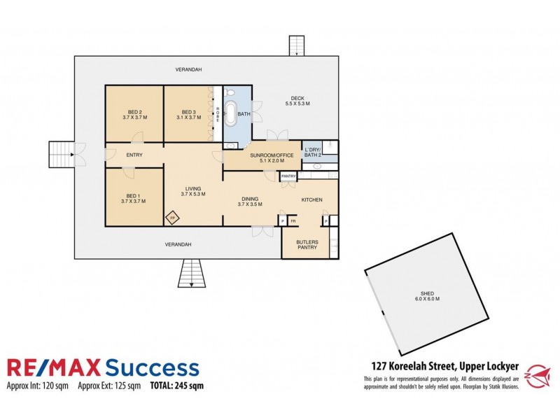 127 Koreelah Street, Upper Lockyer QLD 4352 Floorplan