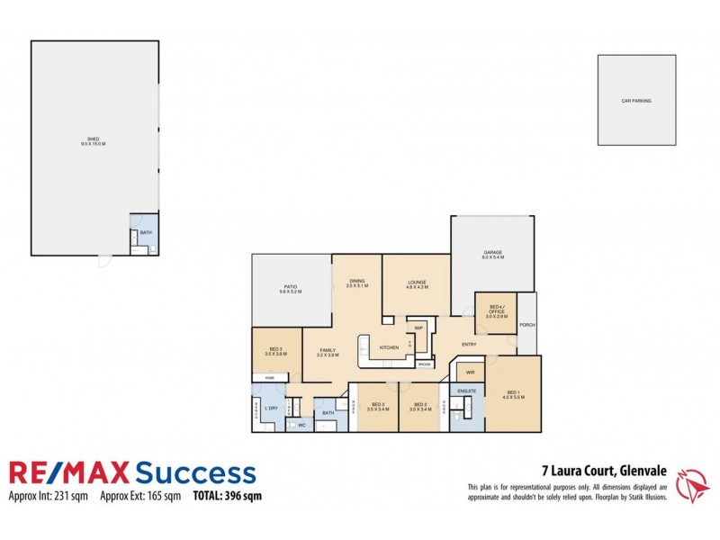 7 Laura Court, Glenvale QLD 4350 Floorplan