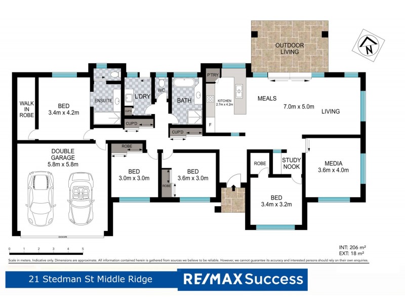 21 Stedman Street, Middle Ridge QLD 4350 Floorplan