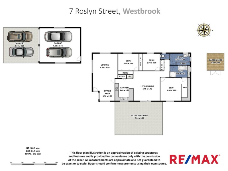 7 Roslyn Street, Westbrook QLD 4350 Floorplan