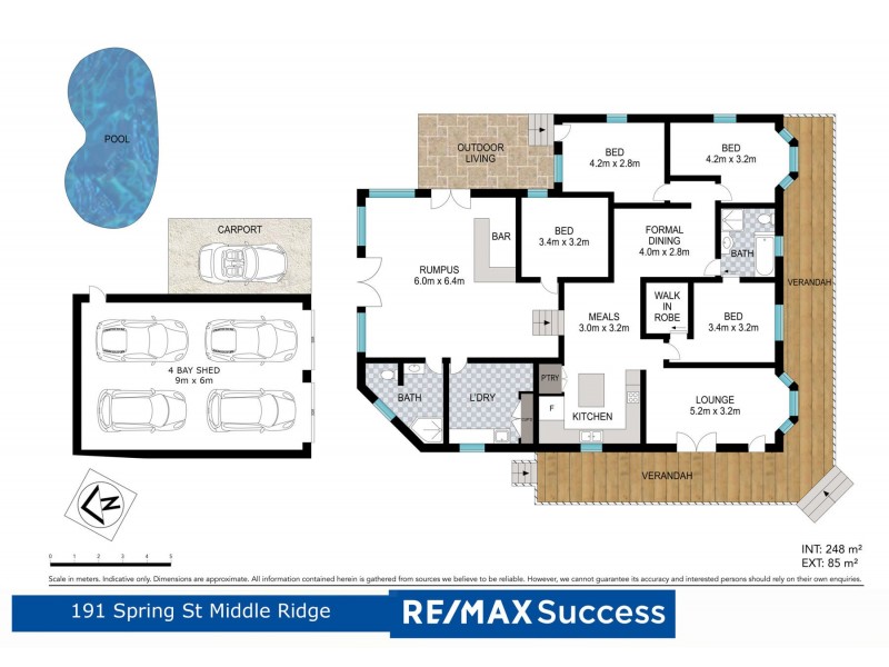 191 Spring Street, Middle Ridge QLD 4350 Floorplan