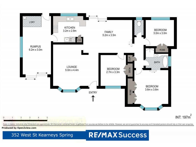 352 West Street, Kearneys Spring QLD 4350 Floorplan
