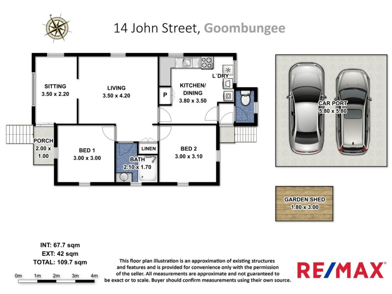 14 John Street, Goombungee QLD 4354 Floorplan