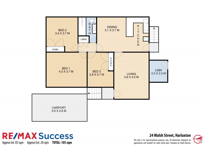 24 Walsh Street, Harlaxton QLD 4350 Floorplan