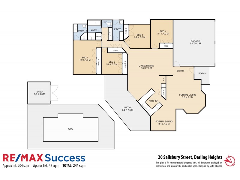 20 Salisbury Street, Darling Heights QLD 4350 Floorplan