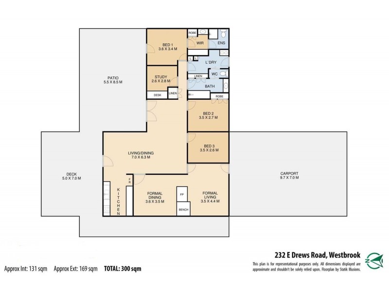232 E Drews Road, Westbrook QLD 4350 Floorplan