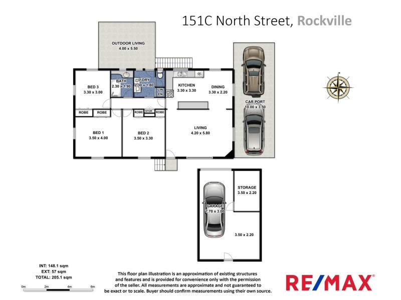 151C North Street, Rockville QLD 4350 Floorplan