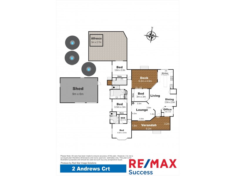 2 Andrews Court, Hodgson Vale QLD 4352 Floorplan