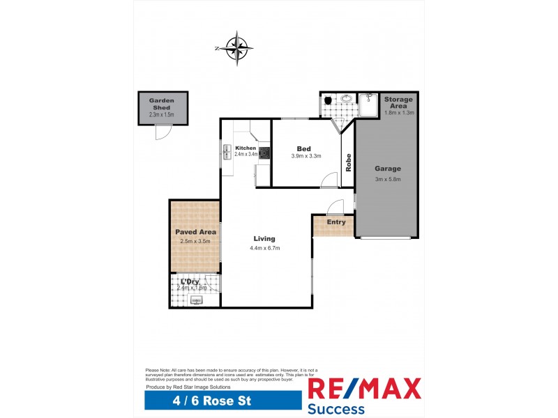 4/6 Rose Street, Wilsonton QLD 4350 Floorplan