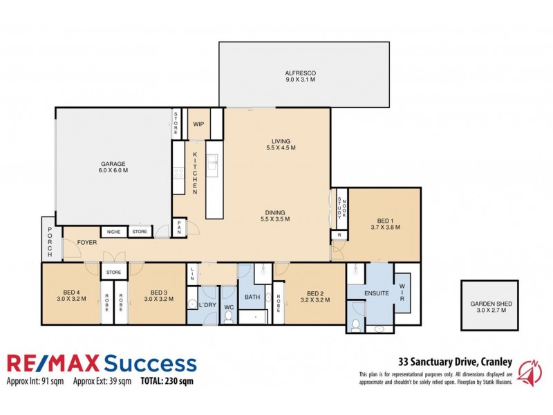 33 Sanctuary Drive, Cranley QLD 4350 Floorplan