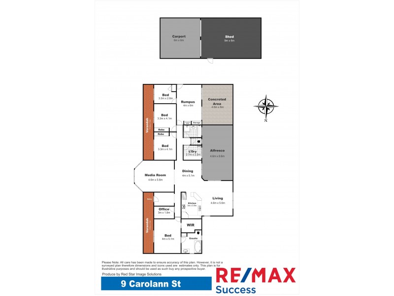 9 Carolann Street, Glenvale QLD 4350 Floorplan