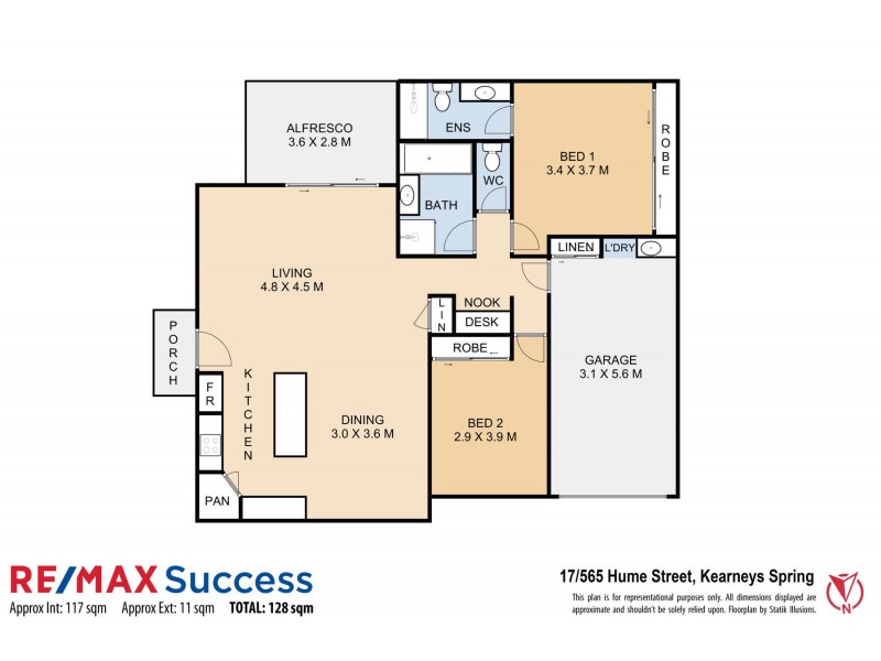 17/565 Hume Street, Kearneys Spring QLD 4350 Floorplan
