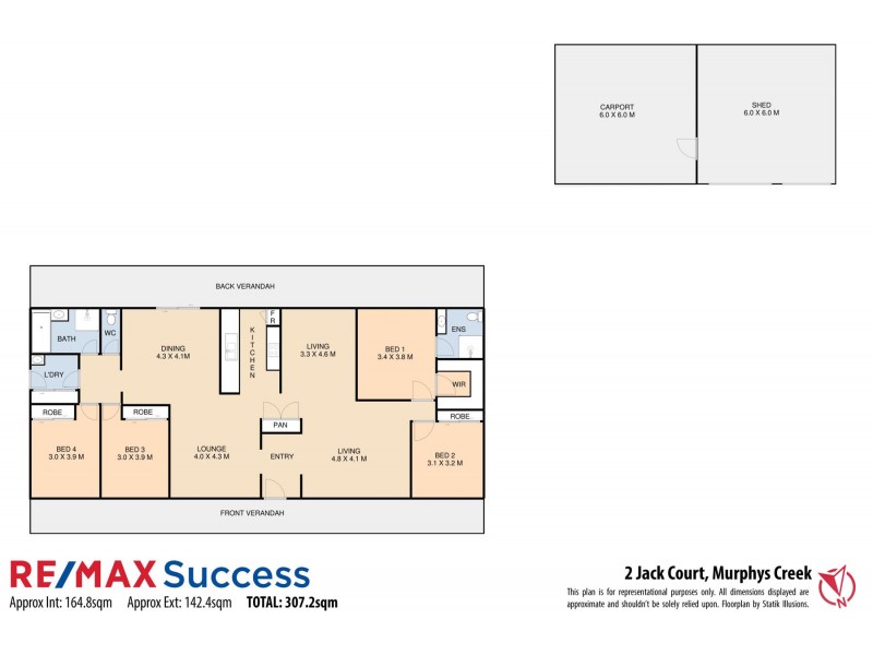 2 Jack Court, Murphys Creek QLD 4352 Floorplan