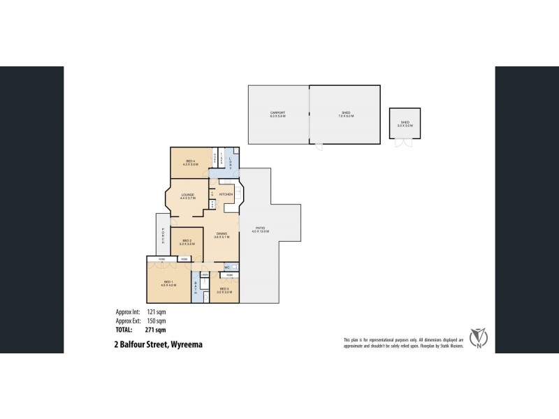 2 Balfour Street, Wyreema QLD 4352 Floorplan